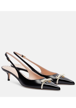 Valentino Garavani Bepointy leather slingback pumps