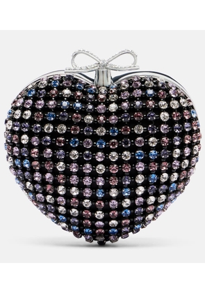Self-Portrait Crystal-embellished clutch
