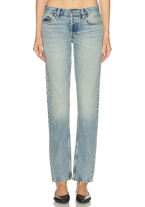 RE/DONE The Slim Cig Jeans in Opal Indigo - Blue. Size 26 (also in 29, 30, 31, 32).