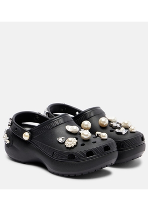 Simone Rocha x Crocs embellished platform clogs