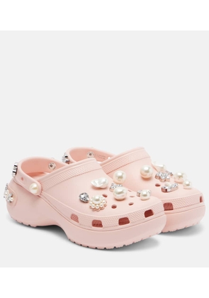 Simone Rocha x Crocs embellished platform clogs
