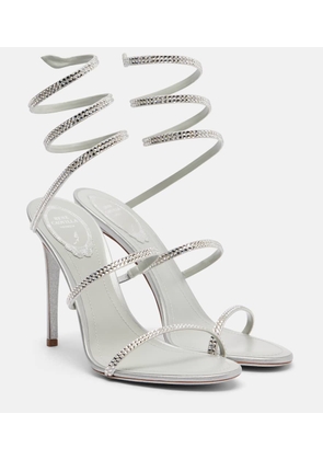 Rene Caovilla Cleo embellished satin sandals