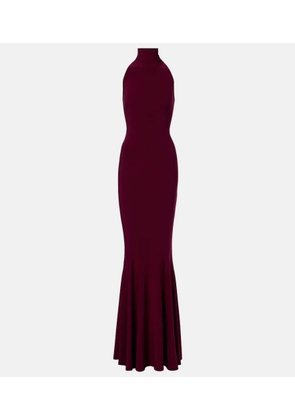 Norma Kamali Turtleneck jersey gown