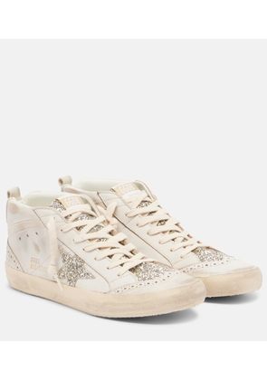 Golden Goose Mid Star embellished suede high-top sneakers