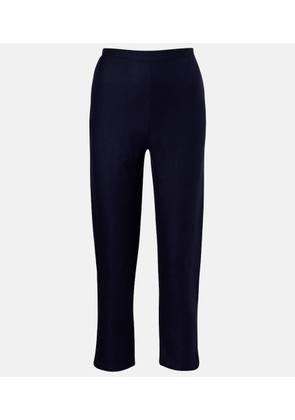 Adriana Degreas Linen-blend capri pants