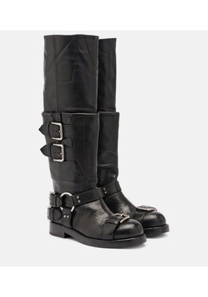 Dolce&Gabbana Leather knee-high boots