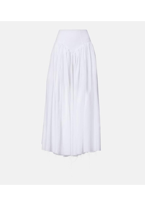 Gabriela Hearst Juniper gathered linen midi skirt
