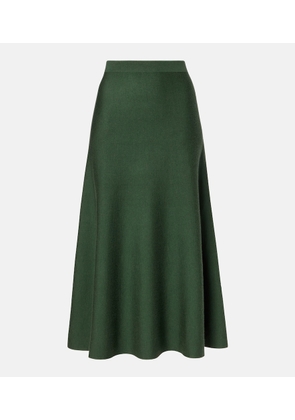 Gabriela Hearst Freddie wool, cashmere, and silk midi skirt