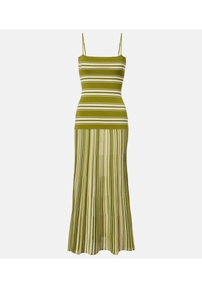 Faithfull Esenia striped cotton-blend maxi dress