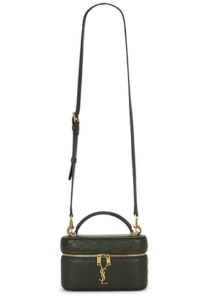 Saint Laurent Gaby Vanity Bag in Olive Wood - Olive. Size all.