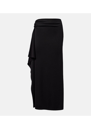 Christopher Esber Asymmetric draped jersey maxi skirt