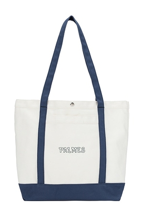 Palmes Logo Heavy Tote Bag in Navy - Blue. Size all.