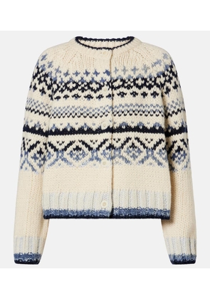 Velvet Tovah Fair Isle wool-blend cardigan