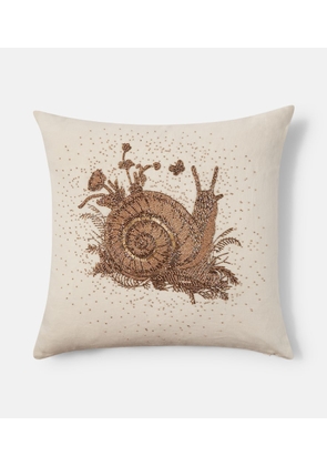Jonathan Adler Botanist beaded linen cushion