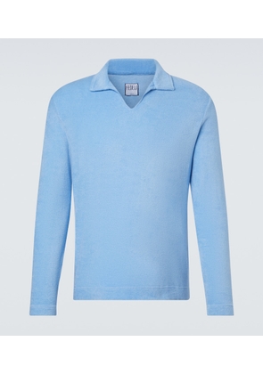 Fedeli Peter cotton terry polo sweater