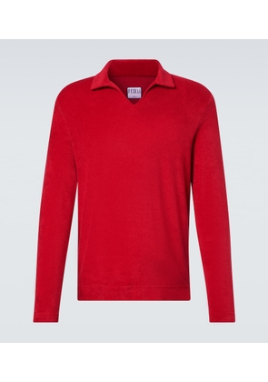 Fedeli Peter cotton terry polo sweater
