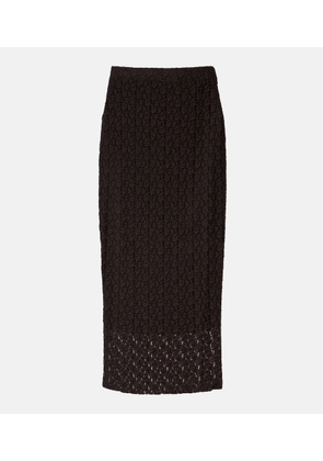 Velvet Mia lace midi skirt