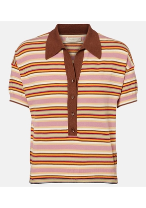 Faithfull Sable striped polo shirt
