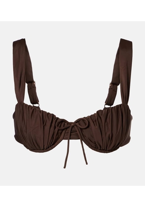 Faithfull Dinard ruched bikini top