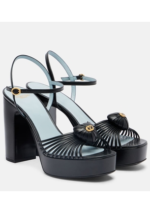 Valentino Garavani Royal VLogo 115 leather platform sandals