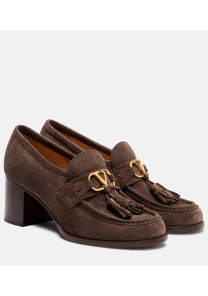 Valentino Garavani VLogo 60 suede loafer pumps