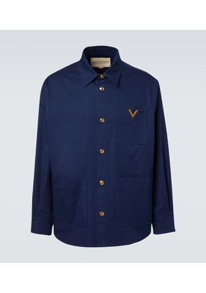Valentino VGold cotton gabardine overshirt