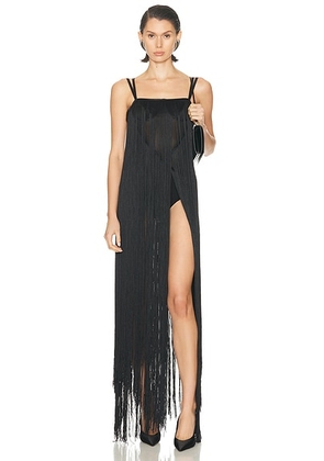 SANS FAFF Cassia Evening Gown in Black - Black. Size S (also in M, XS).