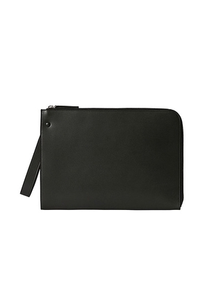 The Row Medium Portfolio Wristlet in Dark Pine ANS. Size all.
