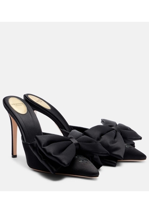 Valentino Garavani Yolande 105 bow-detail satin mules