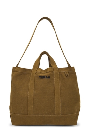 Tekla Beach Bag in Olive - Green. Size all.
