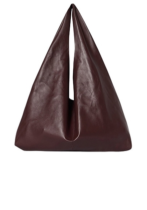The Row New Bindle Bag in Burgundy ANS. Size all.