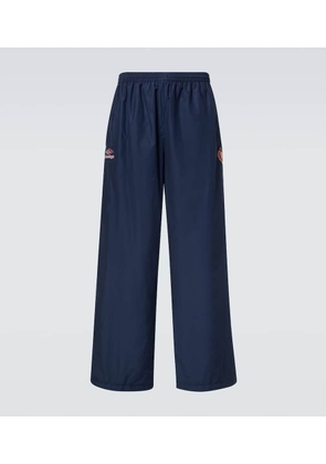 Balenciaga Logo oversized cotton-blend jersey track pants
