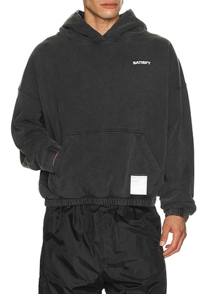 Satisfy Softcell Hoodie in Aged Black - Black. Size S (also in XL/1X).