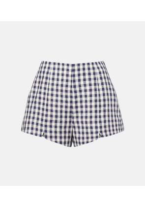 Posse Sadie gingham linen shorts