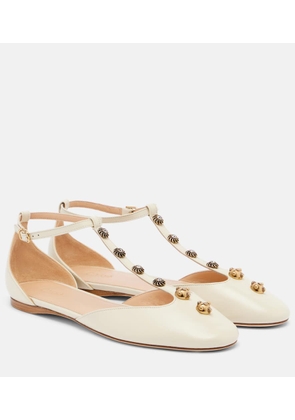 Chloe Celeste embellished leather flats