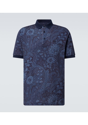 Etro Paisley cotton polo shirt