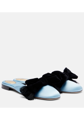 Valentino Garavani Reinette bow-detail satin mules