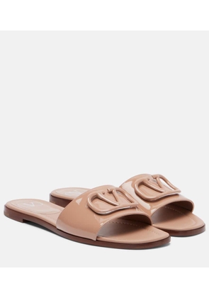 Valentino Garavani VLogo patent leather slides