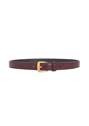 Saint Laurent Fine Ceinture Belt in Hot Wine - Brown. Size 65 (also in 70, 75, 80, 85, 90).