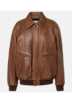 Saint Laurent Padded leather blouson jacket