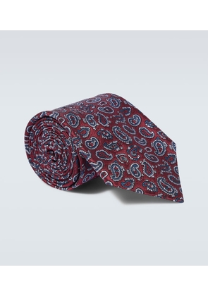 Etro Paisley silk twill jacquard tie