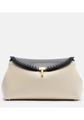 Toteme T-lock leather clutch