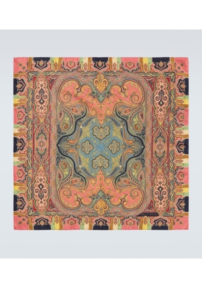 Etro Printed silk scarf