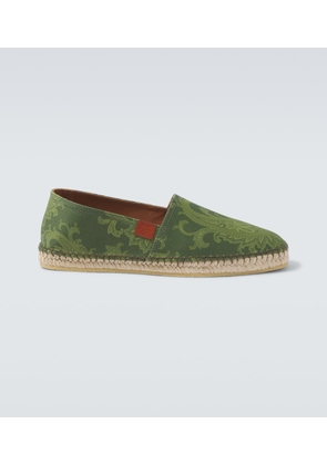 Etro Paisley gabardine espadrilles