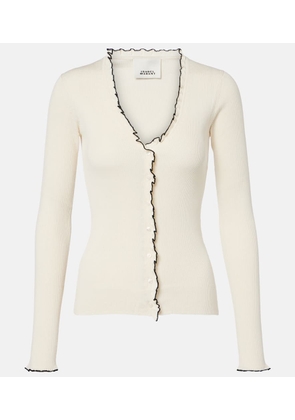 Isabel Marant Izae ribbed-knit silk and cotton cardigan