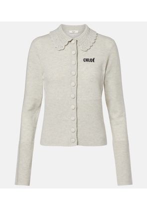Chloe Logo wool cardigan