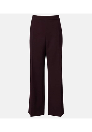 Chloe High-rise virgin wool wide-leg pants