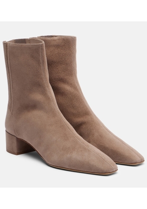 Aquazzura Saint Honore 35 suede ankle boots