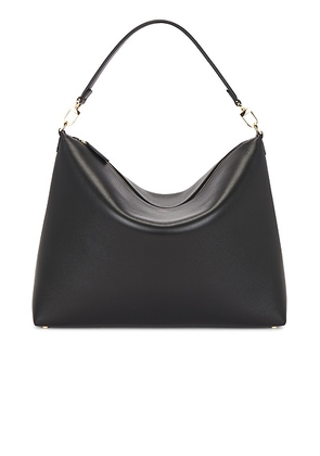 Toteme Medium Bevel Grained Leather Bag in Black - Black. Size all.