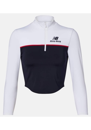 Miu Miu x New Balance jersey crop top